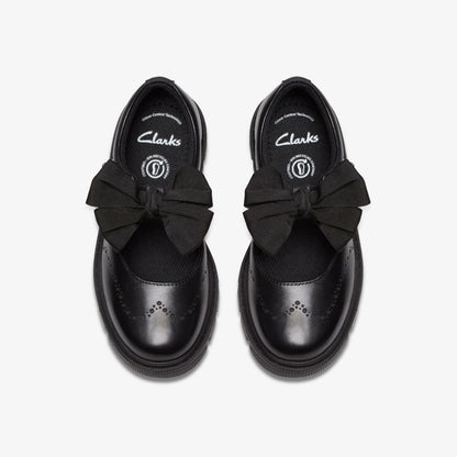 Lorcam Jane Kid Black Leather | Clarks for sale