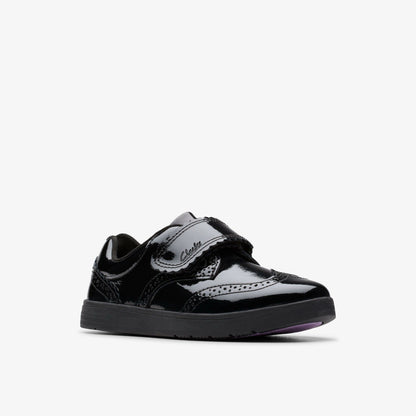 Disco Skip Kid Black Patent | Clarks for sale