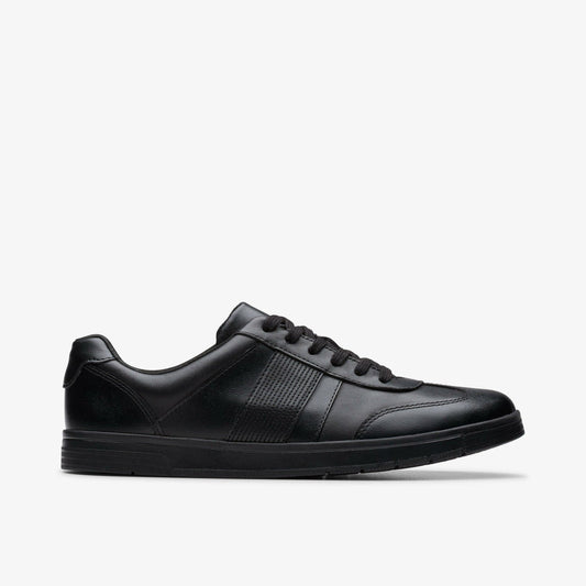 Disco Pace Youth Black Leather | Clarks for sale