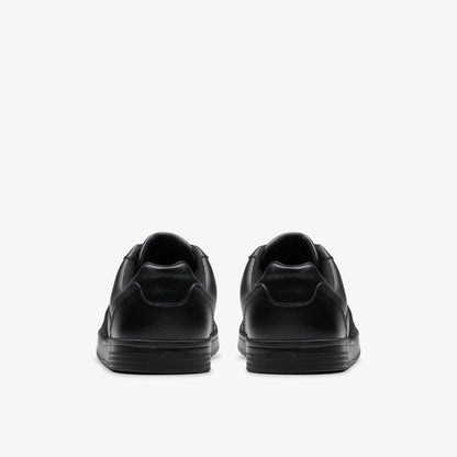 Disco Pace Youth Black Leather | Clarks for sale