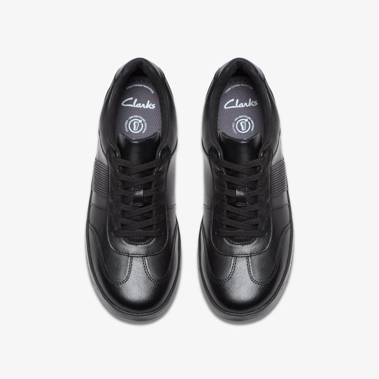 Disco Pace Youth Black Leather | Clarks for sale