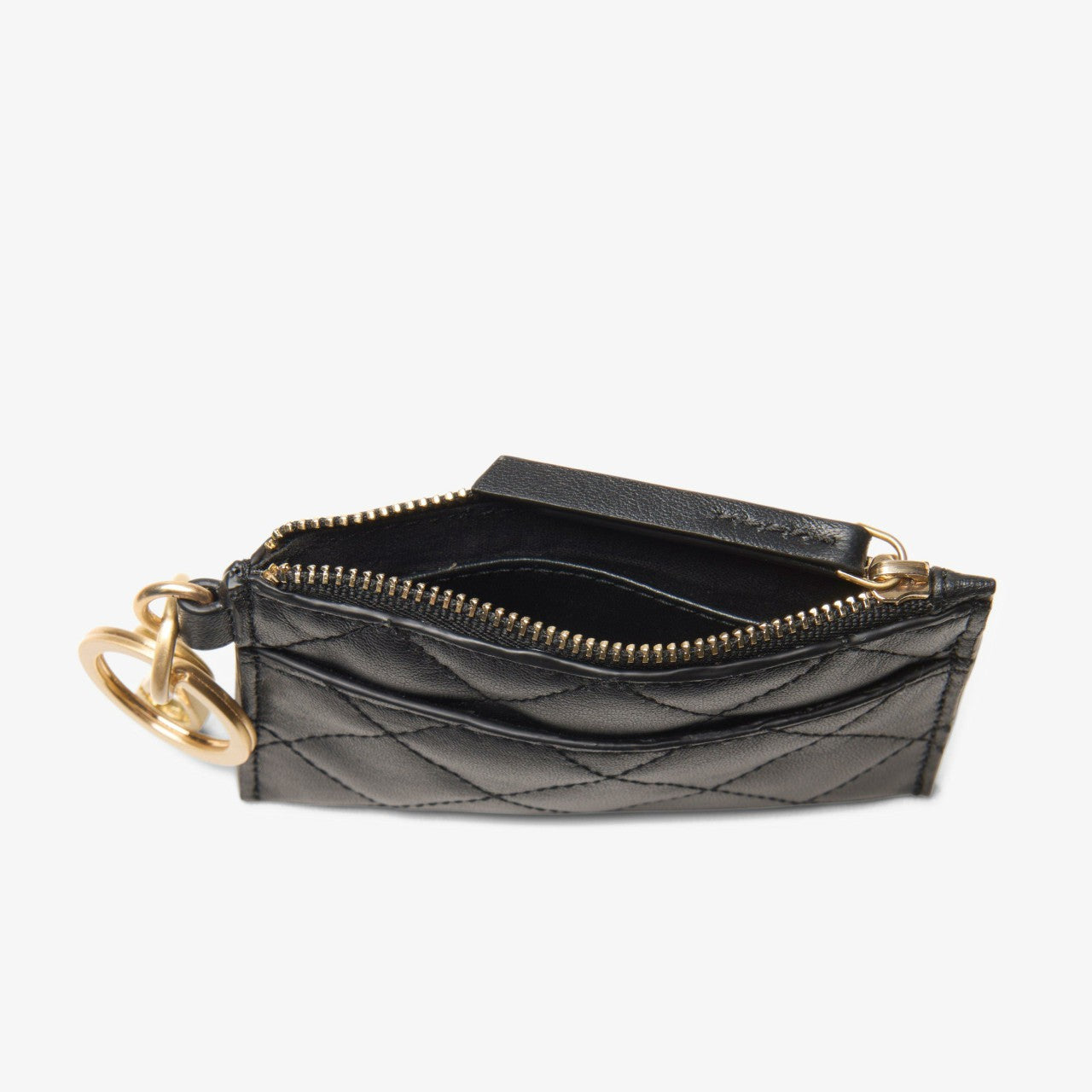 Quilted Card Black Leather | Clarks outlet