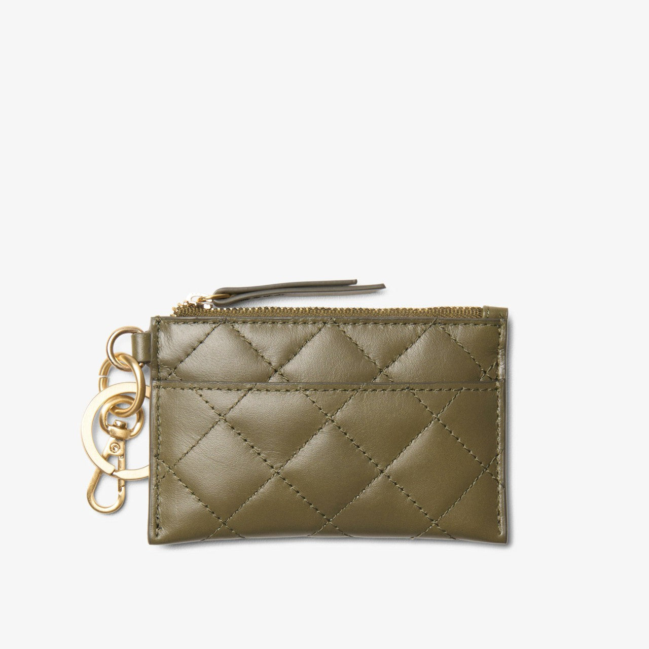 Quilted Card Olive Leather | Clarks discount