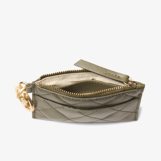 Quilted Card Olive Leather | Clarks discount