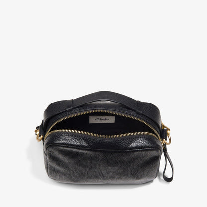 Camera Cross Black Leather | Clarks discount