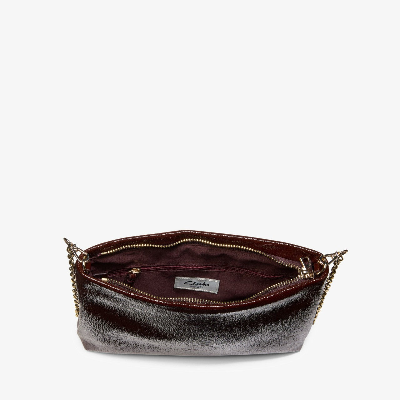 Dress Pouch Burgundy Patent | Clarks outlet