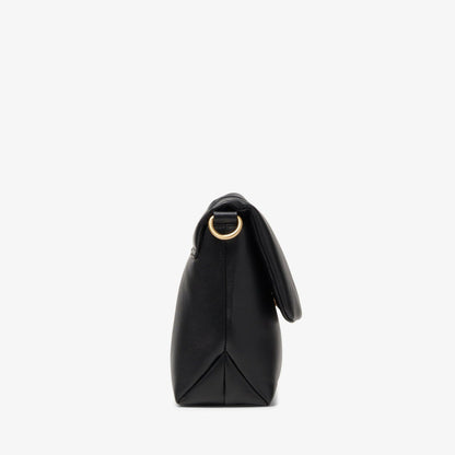 Puffy Crossbody Black Leather | Clarks discount