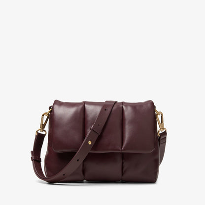 Puffy Crossbody Burgundy Leather | Clarks online
