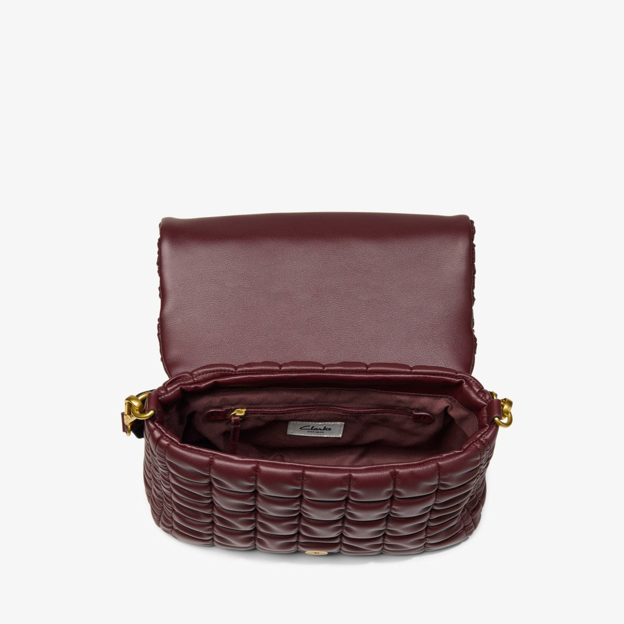 Quilted Cross Burgundy | Clarks discount