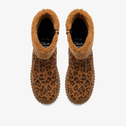 Cove Snug Kid Leopard Print | Clarks Sale