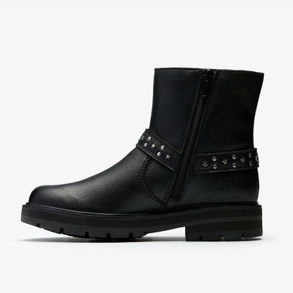 Prague Shine Kid Black Leather | Clarks online
