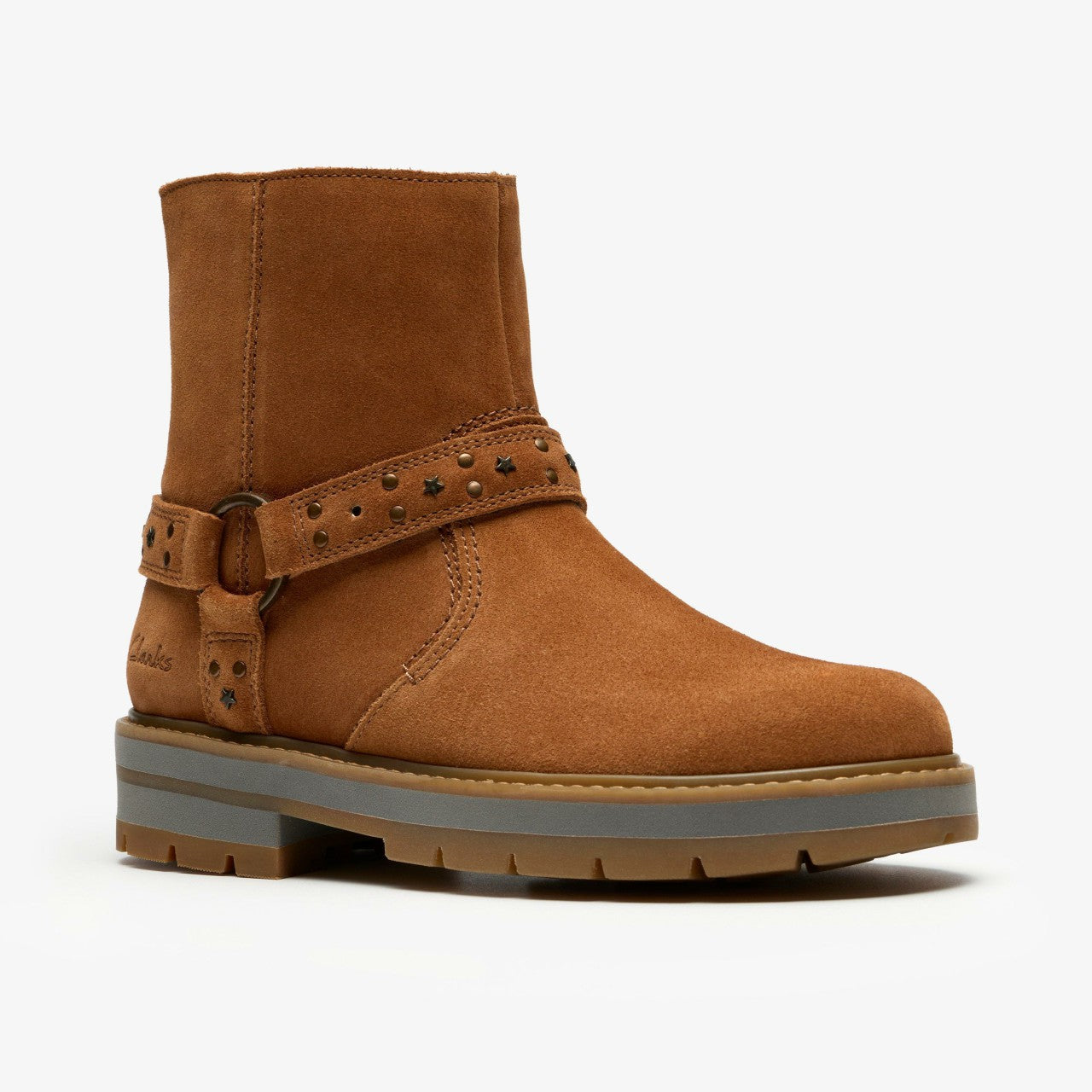 Prague Shine Kid Tan Suede | Clarks outlet