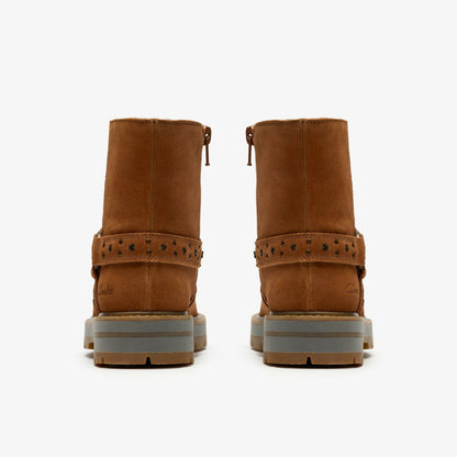 Prague Shine Kid Tan Suede | Clarks outlet