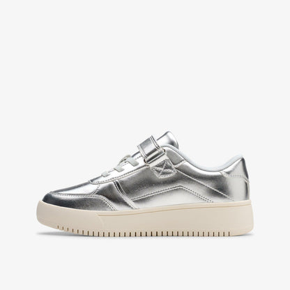 Barley Step Kid Silver Metallic | Clarks outlet