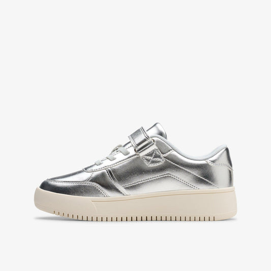 Barley Step Kid Silver Metallic | Clarks outlet