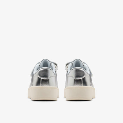 Barley Step Kid Silver Metallic | Clarks outlet