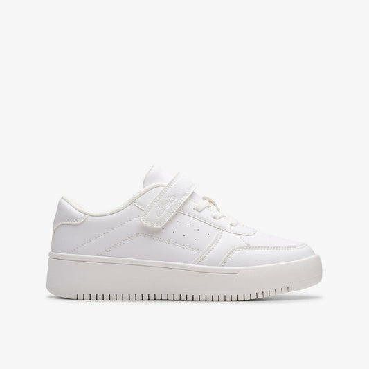 Barley Step Kid White/White | Clarks Sale