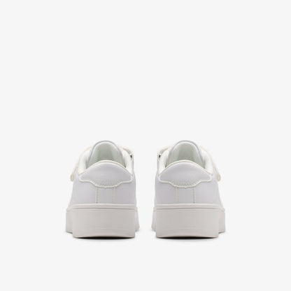 Barley Step Kid White/White | Clarks Sale