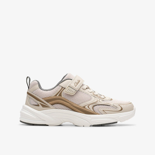 Crafton Move Kid Beige Combination | Clarks discount