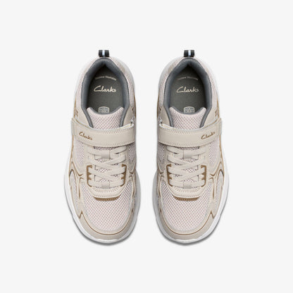 Crafton Move Kid Beige Combination | Clarks discount