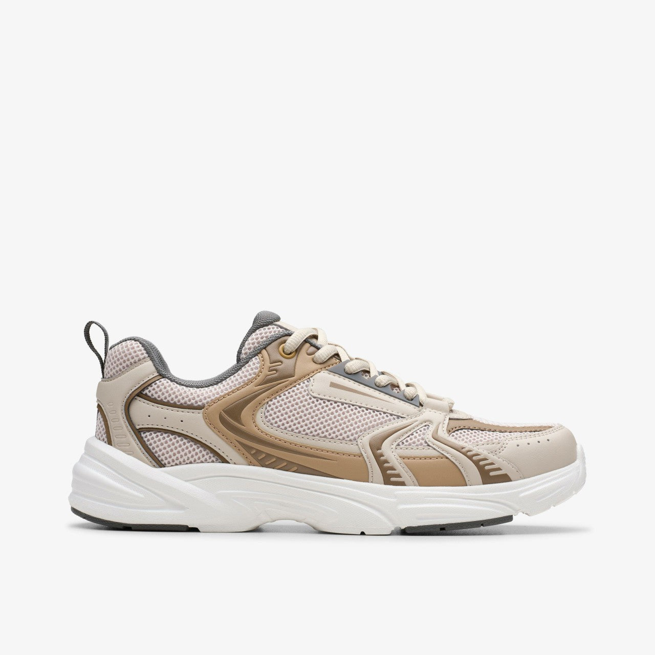 Crafton Move Youth Beige Combination | Clarks on Sale