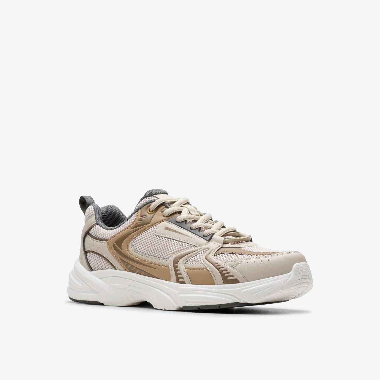 Crafton Move Youth Beige Combination | Clarks on Sale