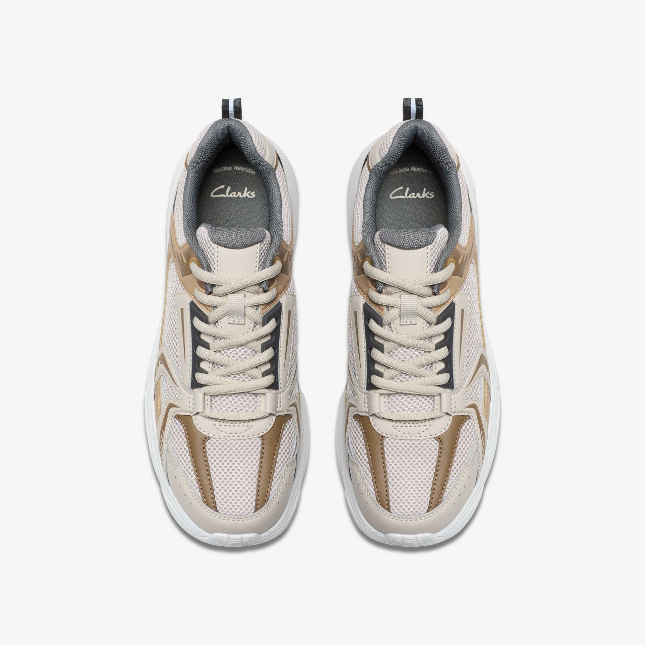 Crafton Move Youth Beige Combination | Clarks on Sale