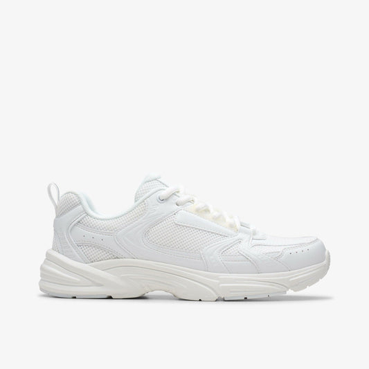 Crafton Move Youth White/White | Clarks for sale