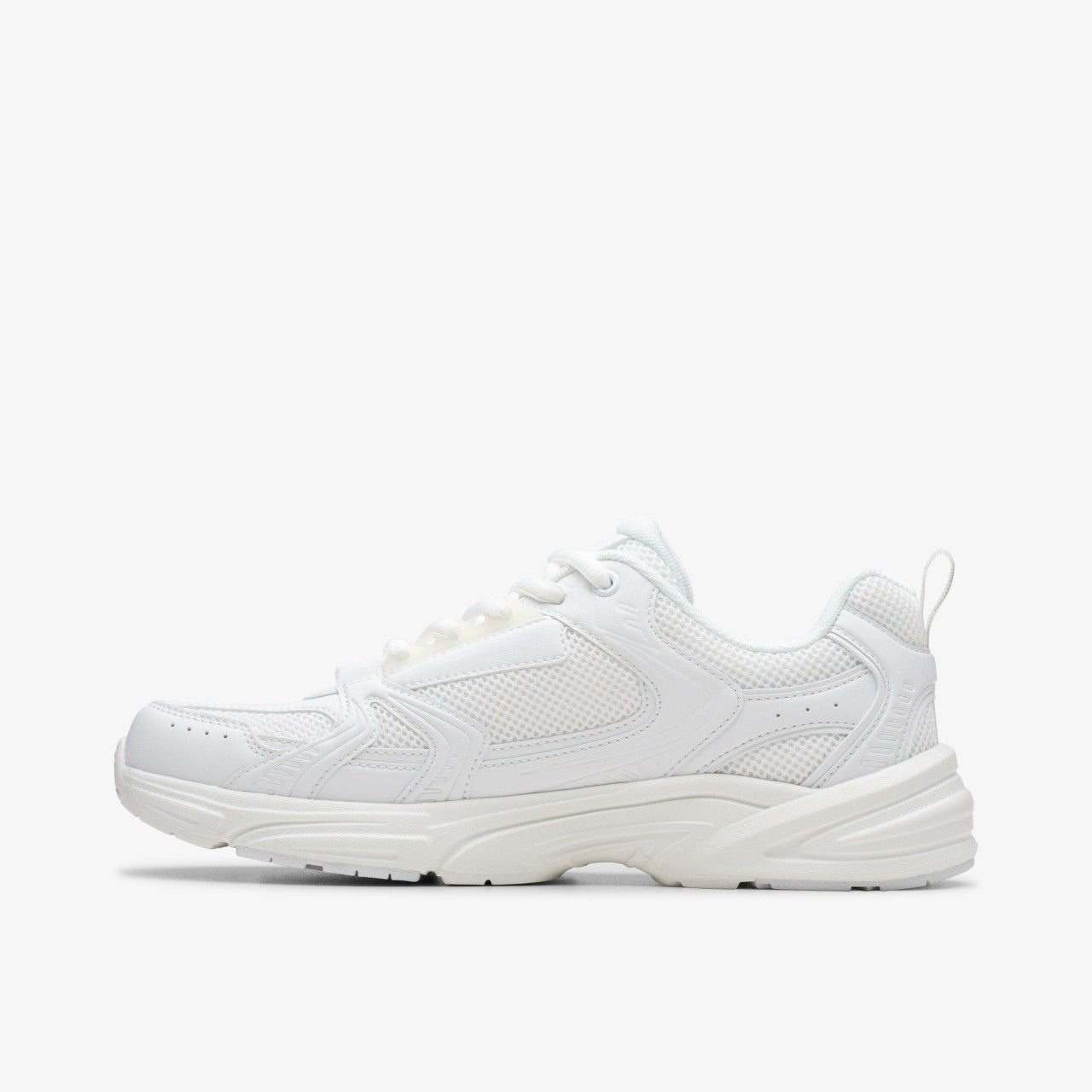 Crafton Move Youth White/White | Clarks for sale