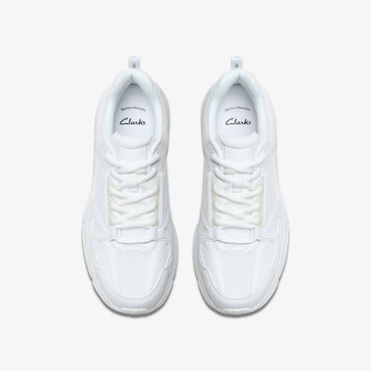 Crafton Move Youth White/White | Clarks for sale