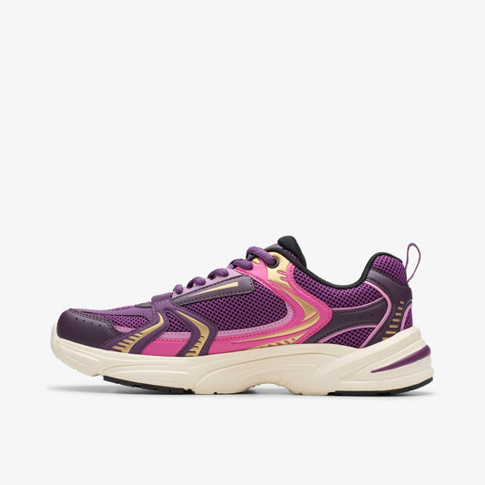 Crafton Move Youth Purple Combination | Clarks outlet