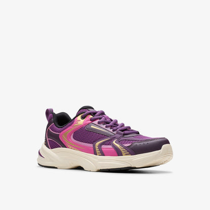 Crafton Move Youth Purple Combination | Clarks outlet