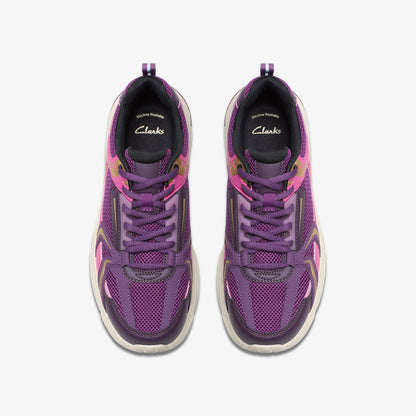 Crafton Move Youth Purple Combination | Clarks outlet