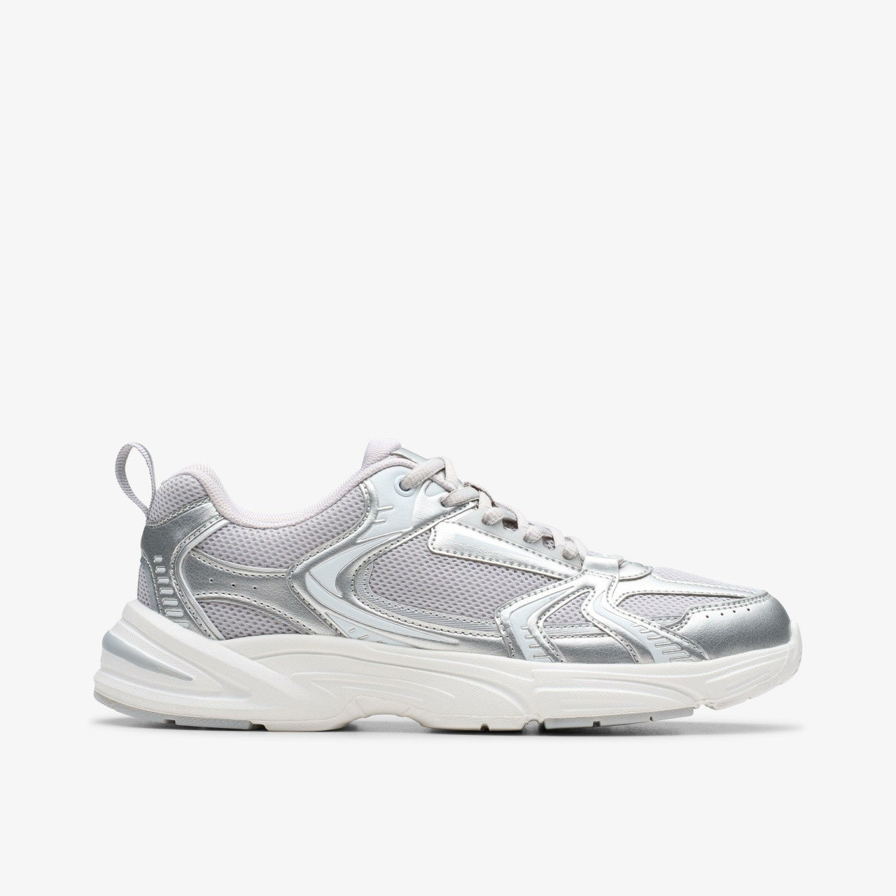 Crafton Move Youth Silver Metallic | Clarks discount