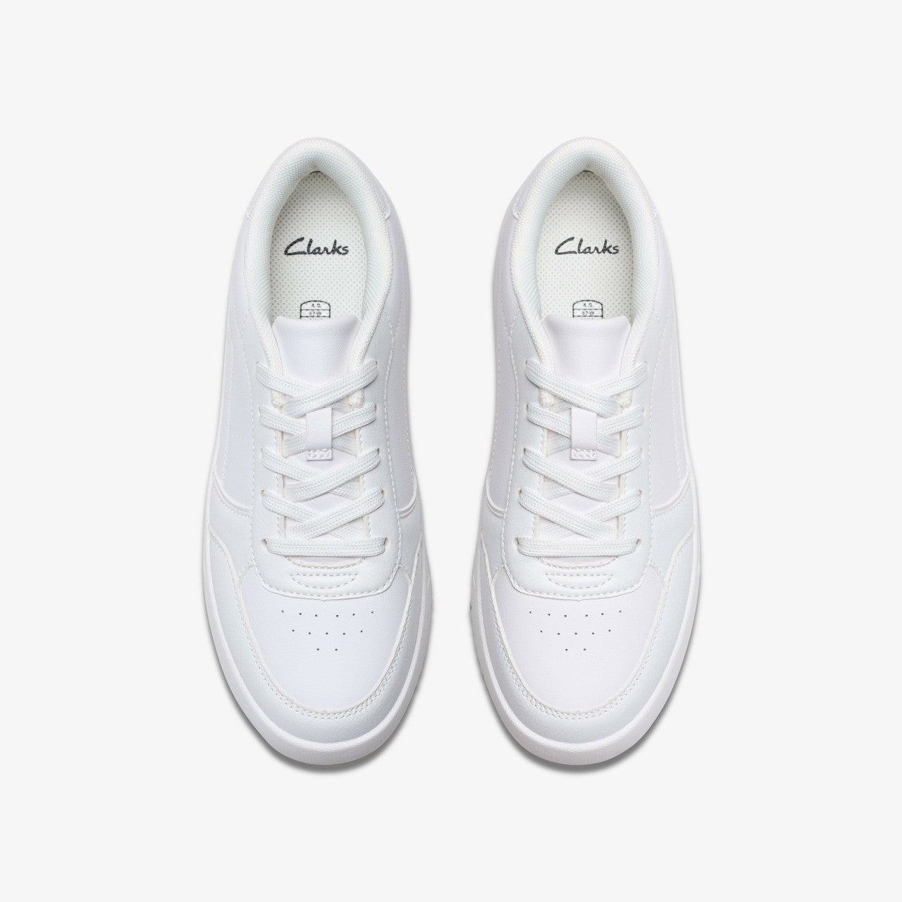 Barley Step Youth White/White | Clarks online