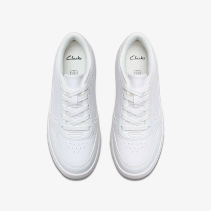 Barley Step Youth White/White | Clarks online
