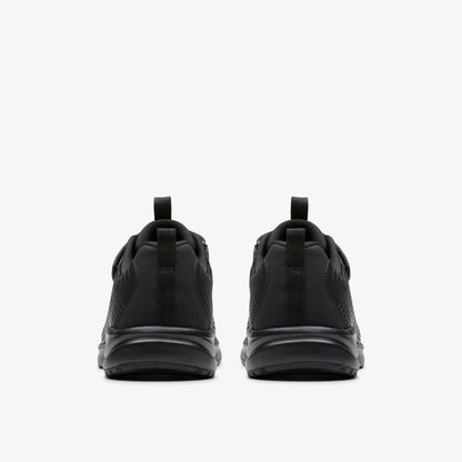 Deyes Dash Youth Black/Black | Clarks discount