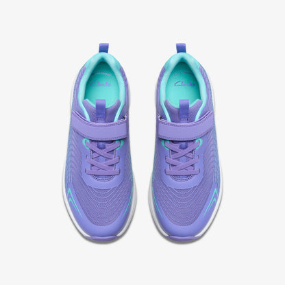 Deyes Dash Youth Purple Synthetic | Clarks for sale