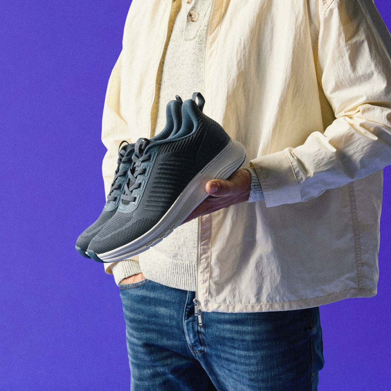 Motion Trek LT Navy Knit | Clarks discount