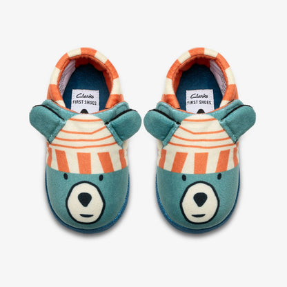 Fluffy Snug Toddler Orange Combination | Clarks outlet