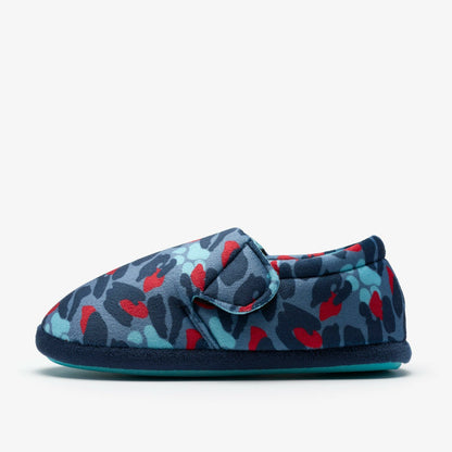 Fluffy Snug Kid Blue Camo Combination | Clarks discount