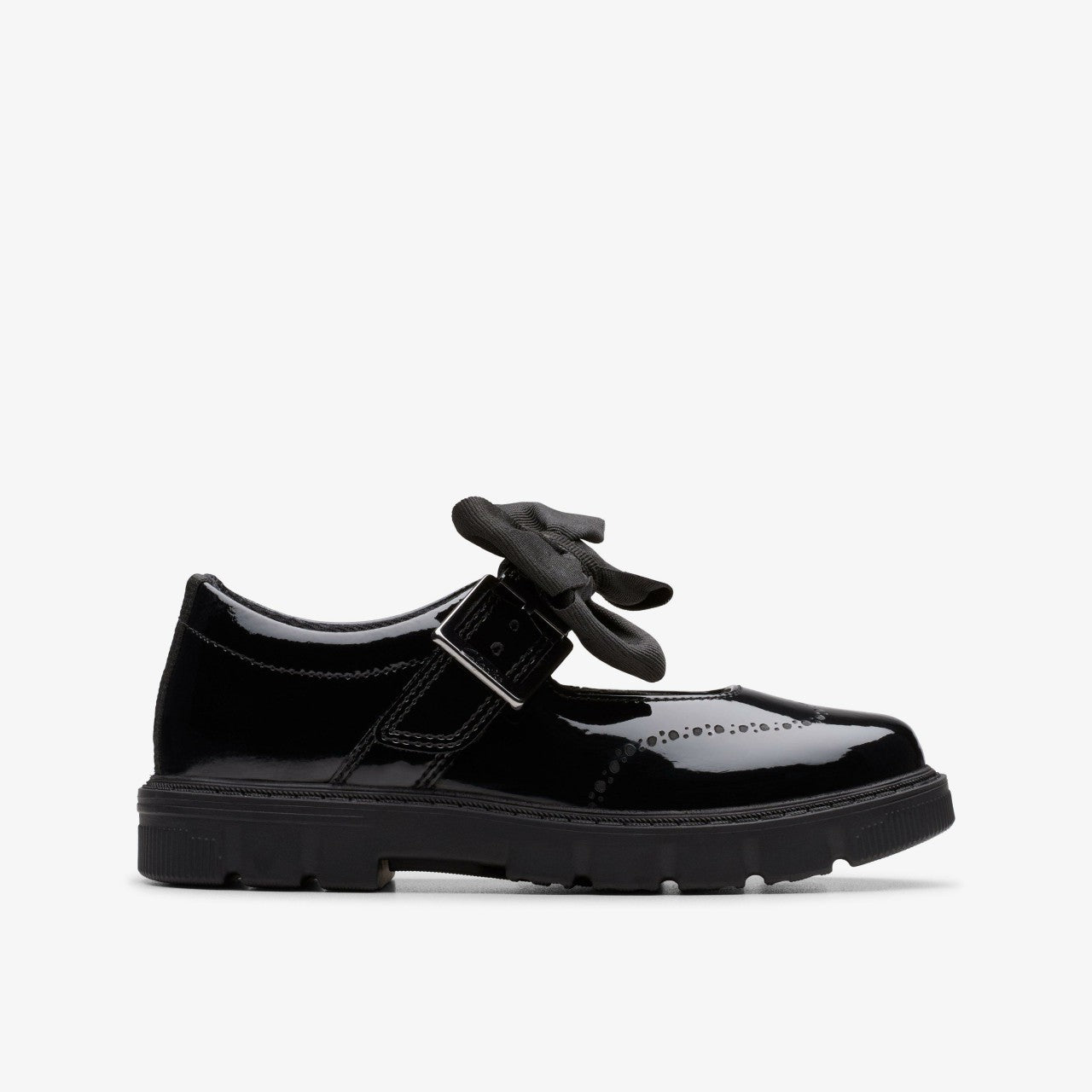 Lorcam Jane Kid Black Patent | Clarks Sale