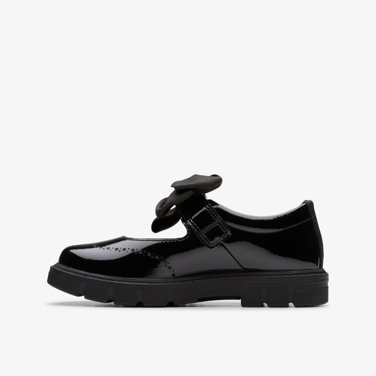 Lorcam Jane Kid Black Patent | Clarks Sale