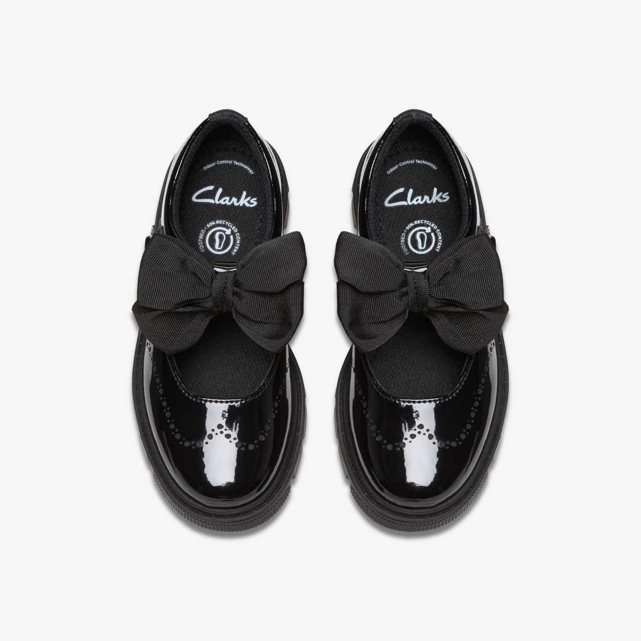 Lorcam Jane Kid Black Patent | Clarks Sale