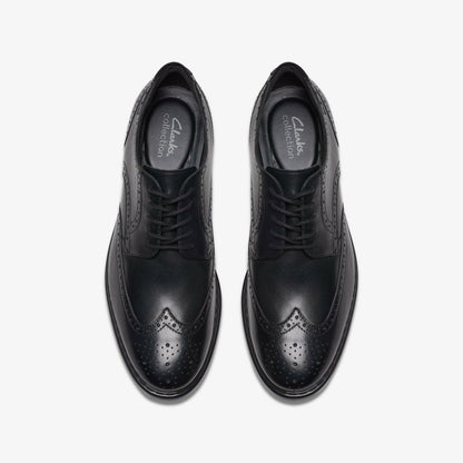 Banbury Tip Black Leather | Clarks Sale