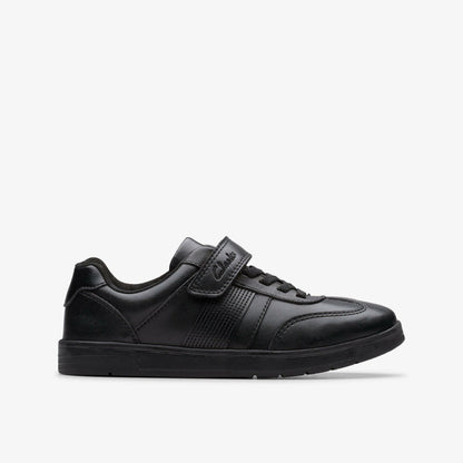 Disco Pace Kid Black Leather | Clarks for sale