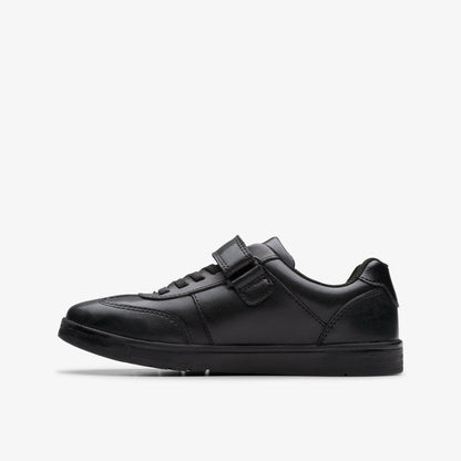 Disco Pace Kid Black Leather | Clarks for sale