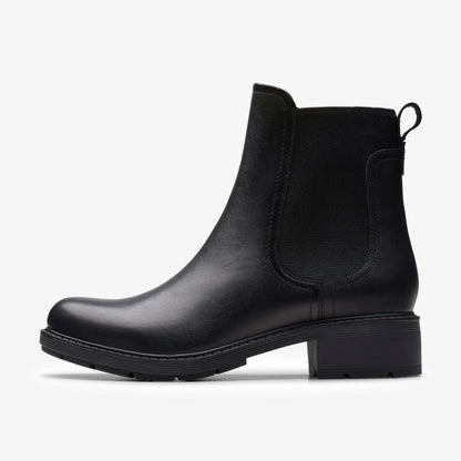 Hearth Top Black Leather | Clarks Sale