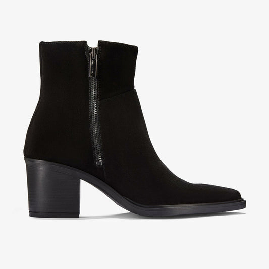 Jesse Zip Black Suede | Clarks outlet