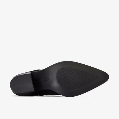 Jesse Zip Black Suede | Clarks outlet